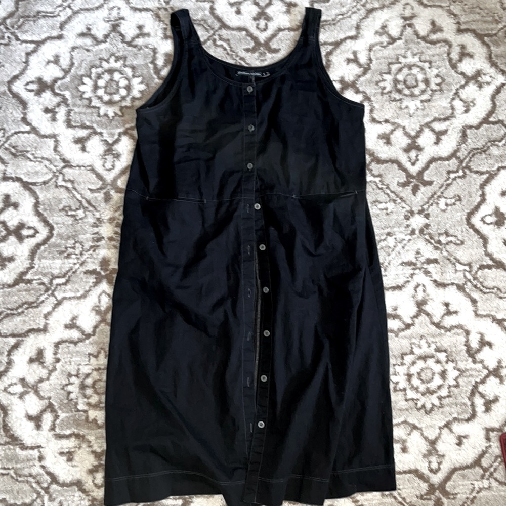 Cotton /linen button smock with pockets